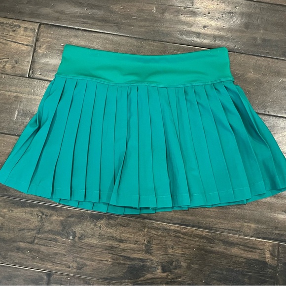 NWT FILA Women's Heritage Pleated Tennis Skirt Marine Green Small - Picture 5 of 14